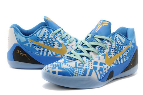 Nike Kobe 9 Low Shoes For Womens Blue Gold Online Shop
